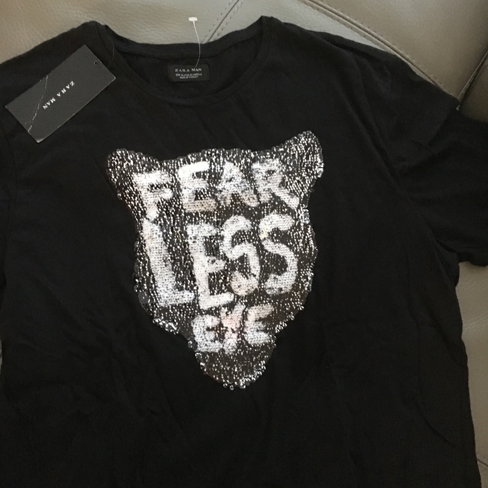 Zara man t shirt fearless eye